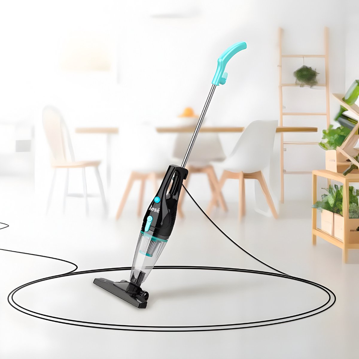 Corded Stick Vacuum Cleaner - Handheld Vacuum Cleaner with Pole - Best-Selling Crumb Sweeper - Crumb Sweeper - Black