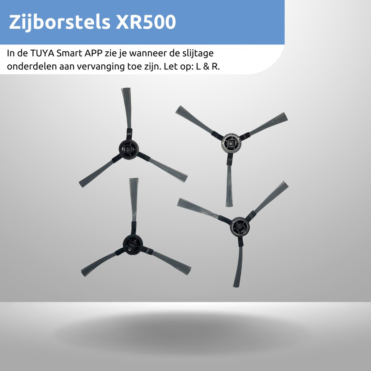 XR-500 Accessoireset - Geschikt voor CleanDays Robotstofzuiger XR-500 - Onderhoudsset - 12-delig