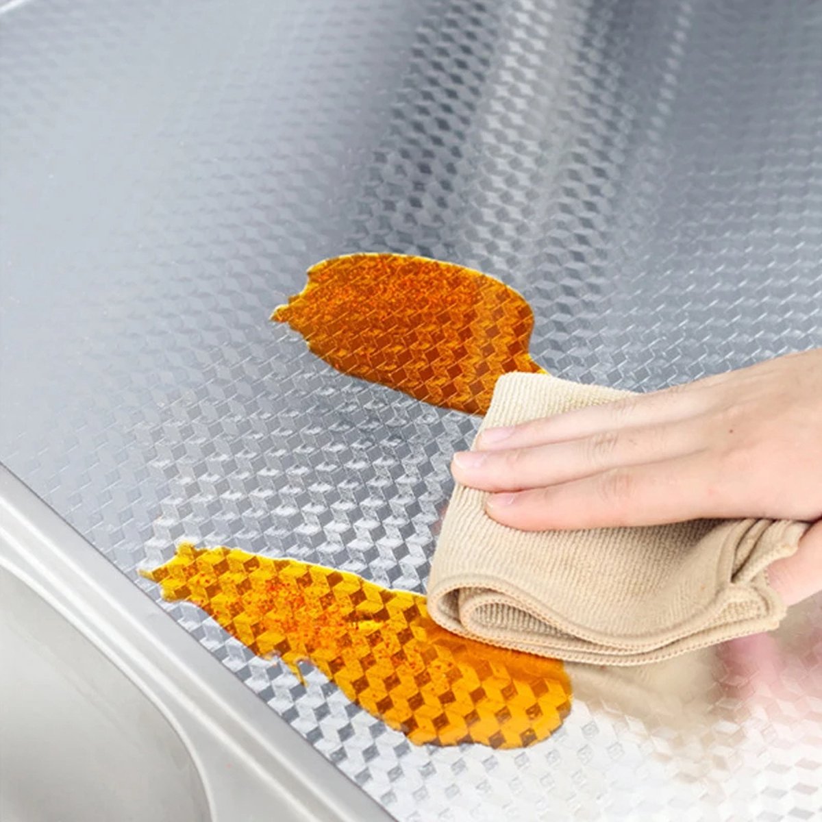 Modern Kitchen Oil-Proof Self-Adhesive Stickers - Anti-Stain Aluminum Foil for Gas Stove, Kitchen Cabinet, and Countertop - Heat-Resistant Contact Paper, Kitchen Tiles, Dirt-Proof Kitchen Foil, and Stain-Resistant Countertop