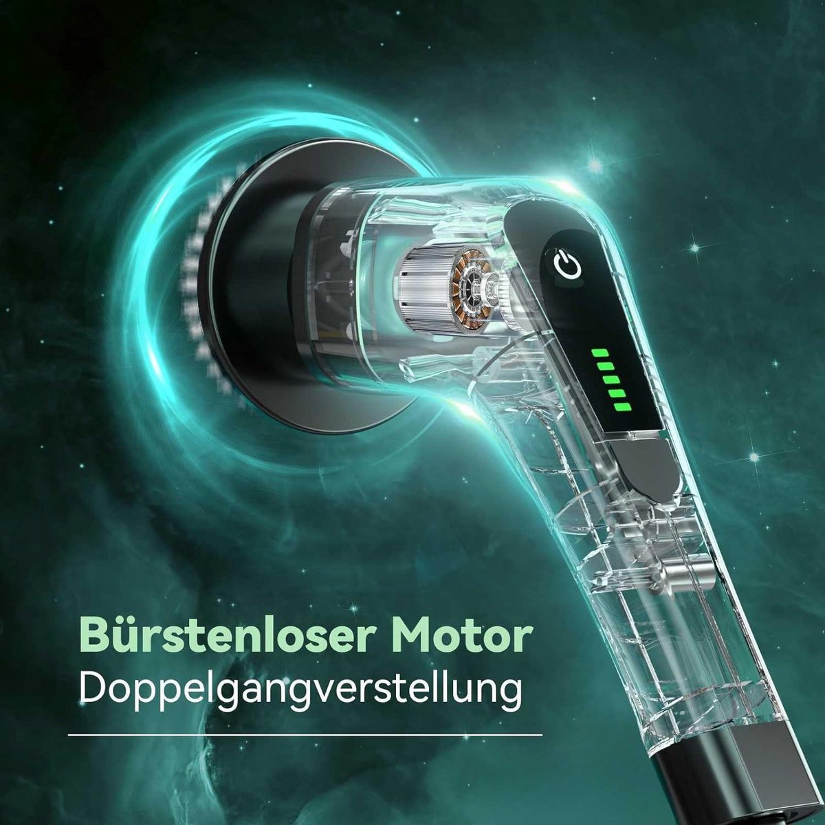 Elektrische Reinigingsborstel 2024 Electric Spin Scrubber draadloos - 7 verwisselbare borstelkoppen - 120-180 minuten looptijd - verstelbare handgreep met display - badkamer tegelvloer Reinigingsmachine