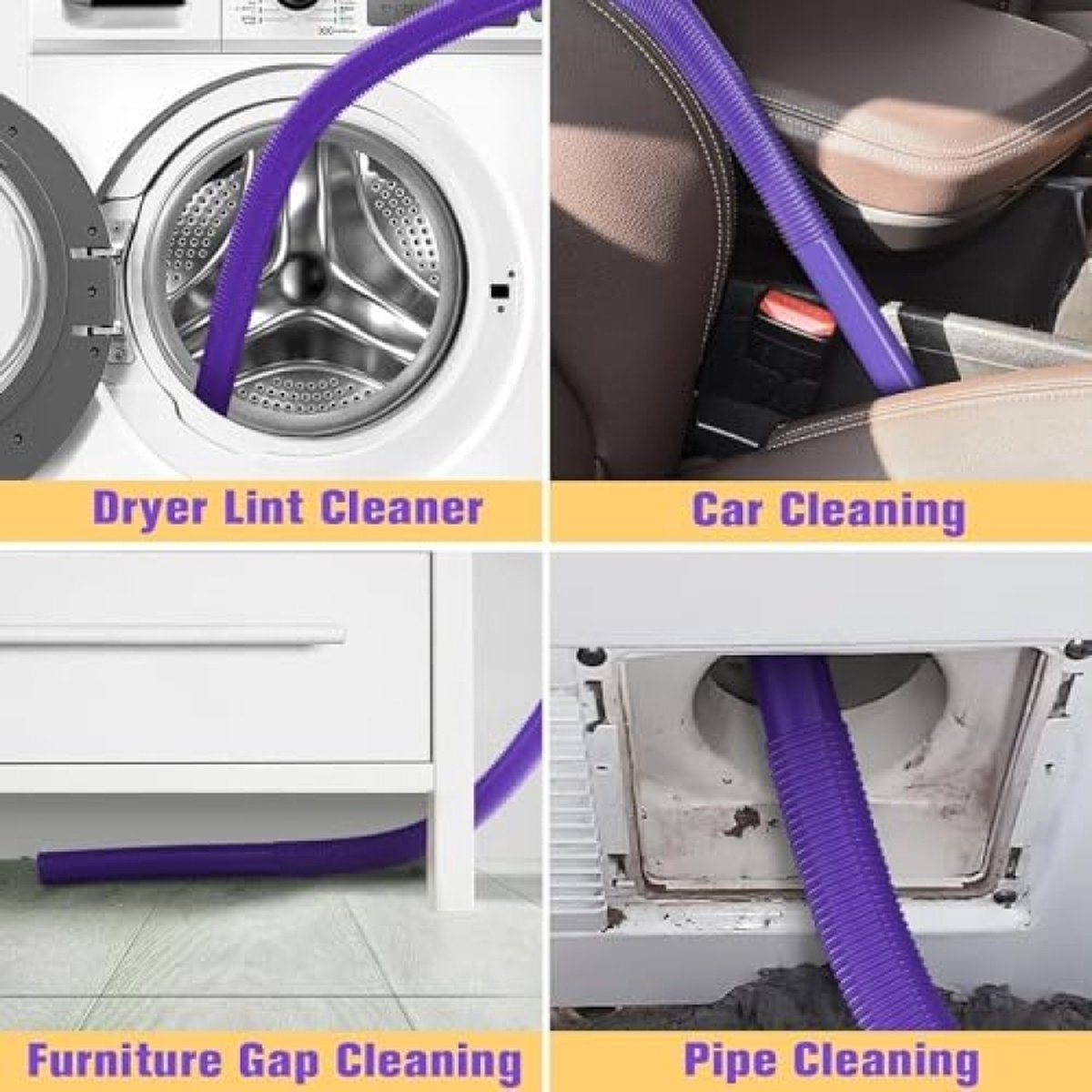 Flexible Crevice Nozzle for Dyson V15, V12, V11, V10, V8, V7, V6, Long Vacuum Cleaner Nozzle Flexi Crevice Nozzle, Flat Suction Nozzle, Vacuum Cleaner, Accessory Attachment for Cleaning