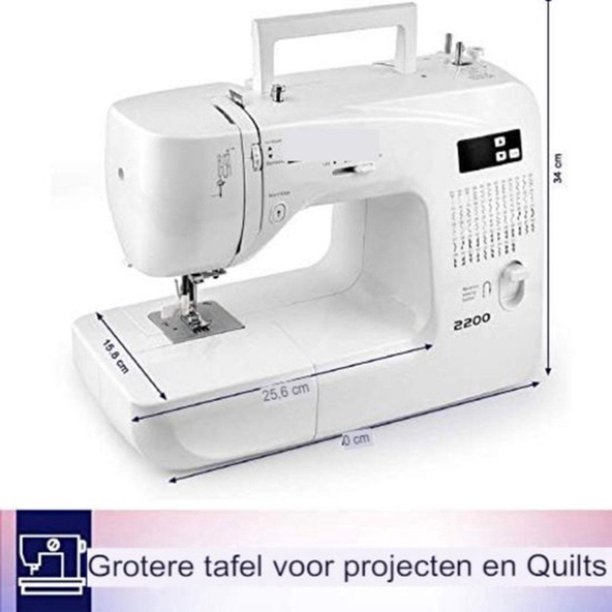 Embroidery machine - Sewing machine - White