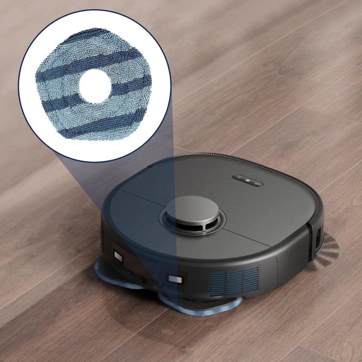 6 Stuks Wasbare Mop Doeken voor Eufy X10 Pro Omni voor e eufy X9 Pro Robot Stofzuigers, Zachte Vervanging Dweilen Pads