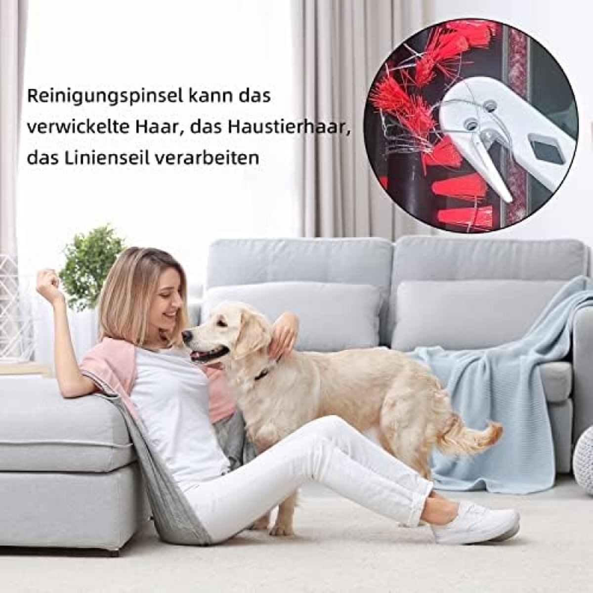 Mini-turbinemondstuk voor Dyson V7/V8/V10/V11/V15 stofzuiger, Quick Release borstelrol voor bank, autostoel, stoel, verwijdert mijten en allergenen