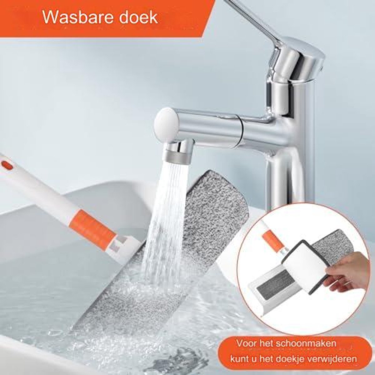 Ramenwasser telescopisch - Ramenwasser met steel - Ramenwisser met telescoopsteel