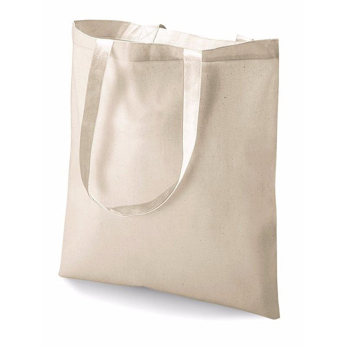 30x Katoenen schoudertassen naturel 42 x 38 cm - 10 liter - Shopper/boodschappentas - Tote bag - Draagtas