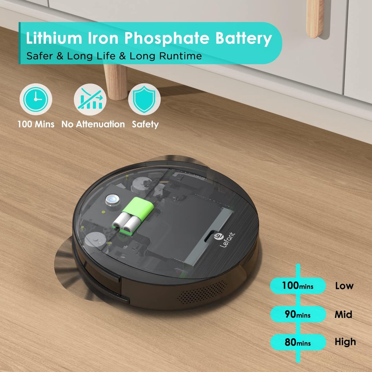 Robotstofzuiger M213 met Dweilfunctie - met App - Robot Stofzuiger met Lange Levensduur - Zelfopladende Intelligente Vacuümrobot - 2200pa Zuigkracht - 360° Detectie