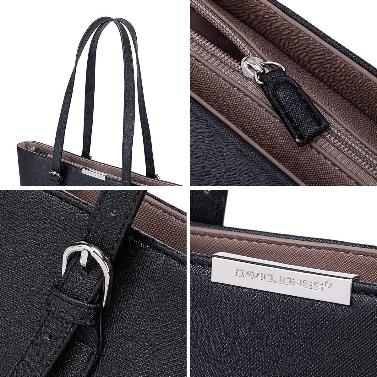 Large Tote Handbag - Women's Large Shoulder Bag Shopper PU Leather - Carry Bag Shopping Bag - School Bag Work Bag Business Bag Laptop Bag - Women Girl Tote bag with zipper