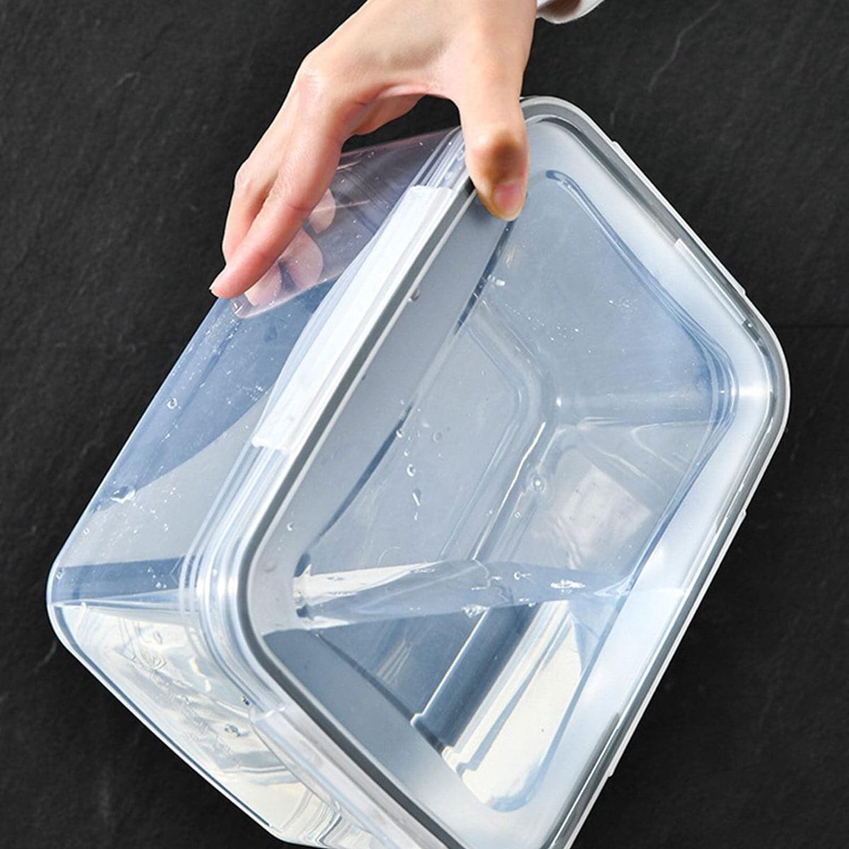 Refrigerator Organizer Bins, Clear Organizer Bins for Refrigerator Storage in Kitchen, Pantry, Laundry Room, Bathroom, 3 Pcs