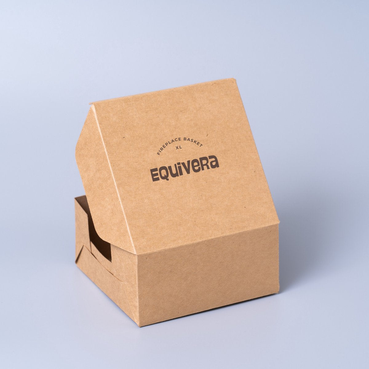 Equivera houtmand voor haardhout XL, 60 liter, mand voor brandhout, brandhoutmand, opslag binnen, opvouwbare vilten mand voor hout, opvouwbaar, transport en opslag (donkergrijs)