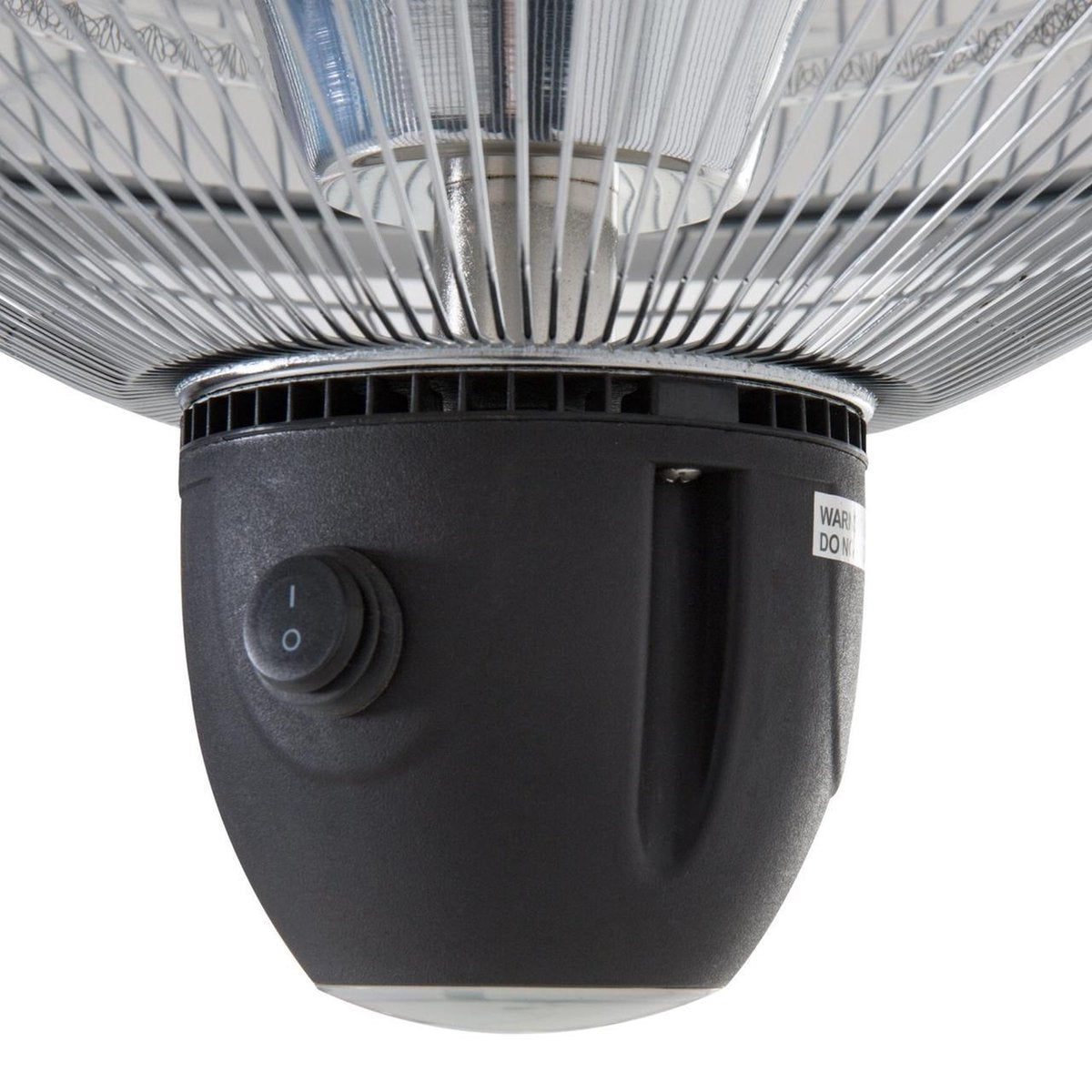 Terrasverwarmer met LED verlichting - Inclusief afstandsbediening - Heater - Warmtelamp - Verwarming - 1500 W - Zilver