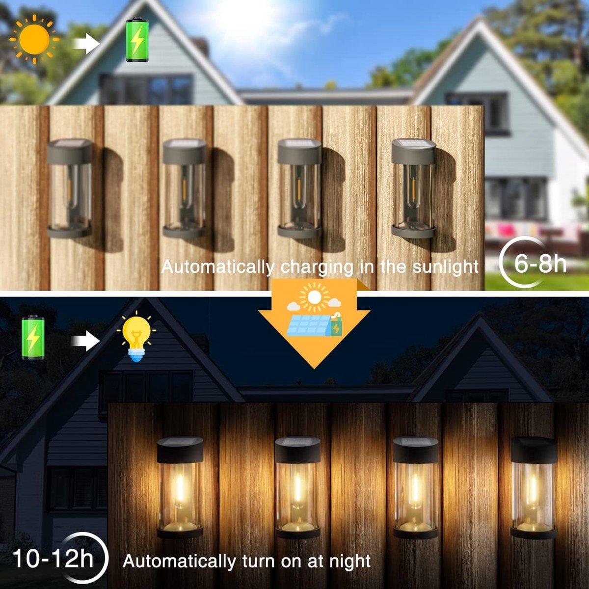 Tuinlamp - Tuinverlichting - Tuinverlichting - Padverlichting - Buiten - Solar Tuinverlichting - Tuinverlichting - Buitenverlichting