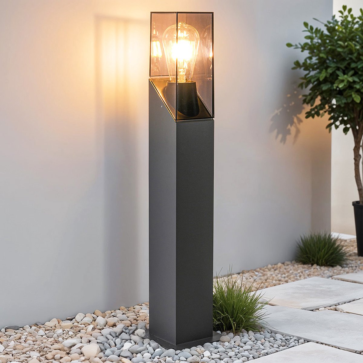 Industrial outdoor floor lamp Jet - anthracite