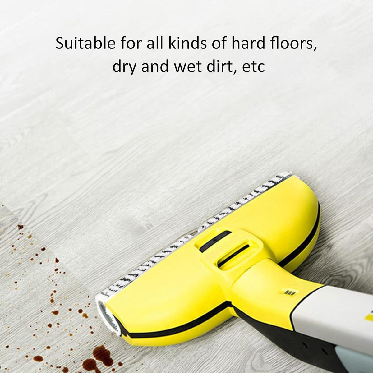 Microvezel Roller Borstel Set - Harde Vloer Reiniger - Roller Vervanging - Microfiber - Wasbaar - Nat Droog Gebruik - Karcher FC3 FC3D FC5 FC5D FC7 (zwart) - 2 Stuks