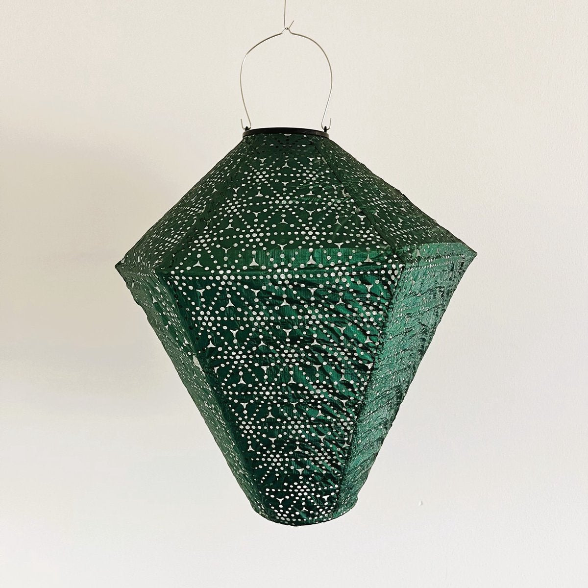7 x Solar buiten Lampion met motief - Pakket - tuinverlichting - zonne energie - buitenlamp