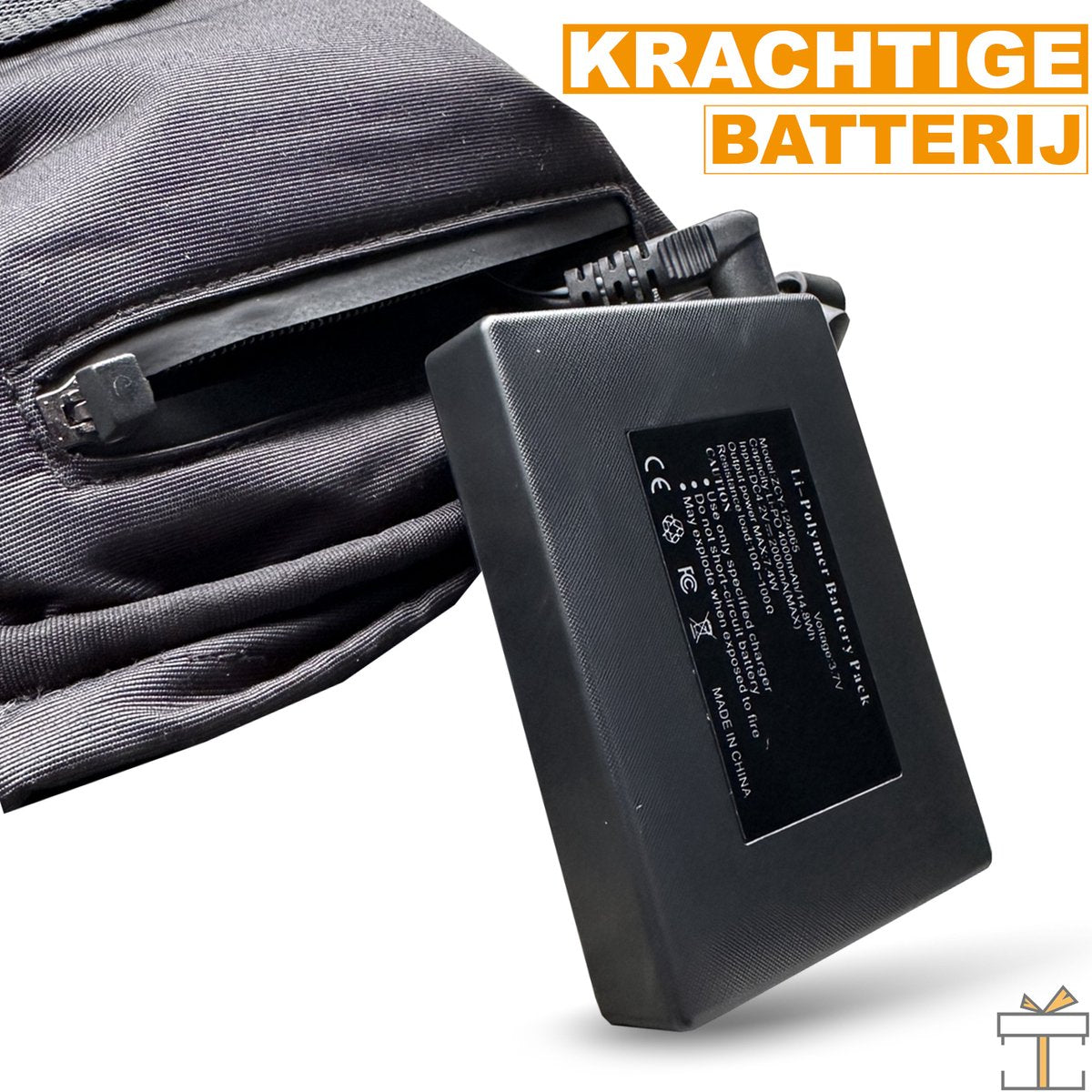 Happyment® Heated gloves - Rechargeable - Unisex - Electric heating - Motorcycle gloves - Size M/L - Battery 4000mAh