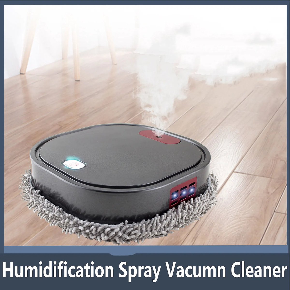 2024 New Rechargeable Smart Mopping Robot - 3-in-1 Vacuum Cleaner and Mop with Spray Function for Dry and Wet Use | Robot Vacuum Cleaner | Mopping and Vacuuming