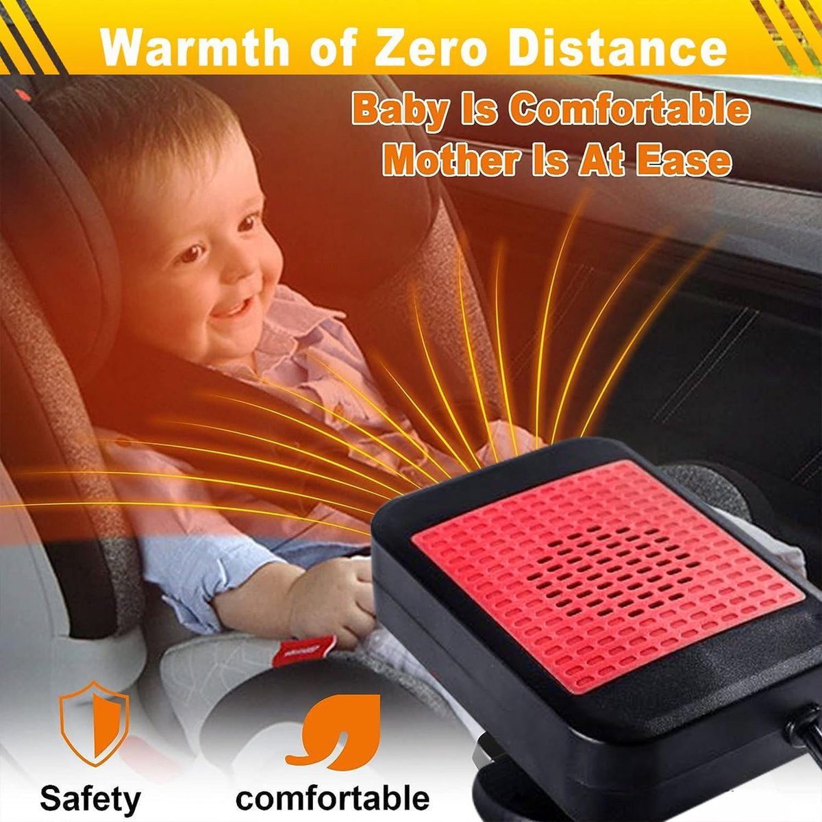 Auto verwarming - Auto heater - 12V - Autoverwarmer - Auto kachel - Auto verwarming ventilator - Must Have voor de winter!
