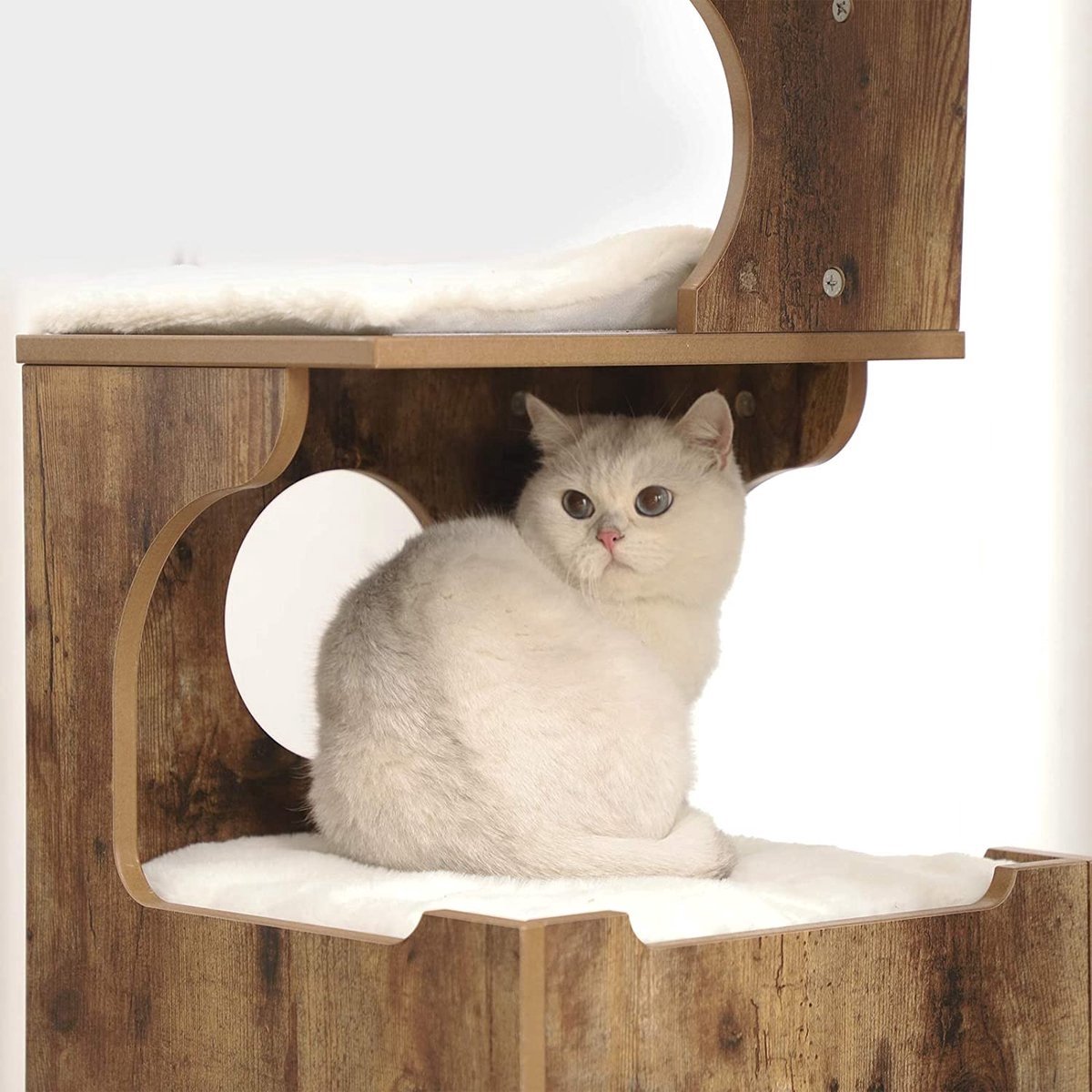 Luxe Krabpaal - Hout - Bruin - 88cm