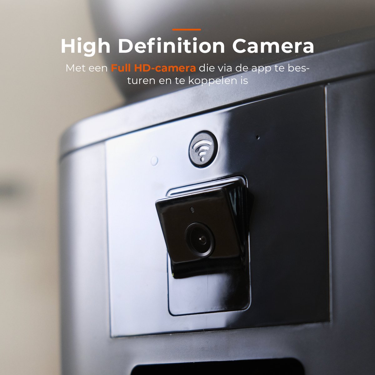 PetFeeder - Automatische voerbak kat - Voerautomaat Kat - Voerdispenser Kat - Met Full HD Camera - Kat + Hond - Petcam - Zwart