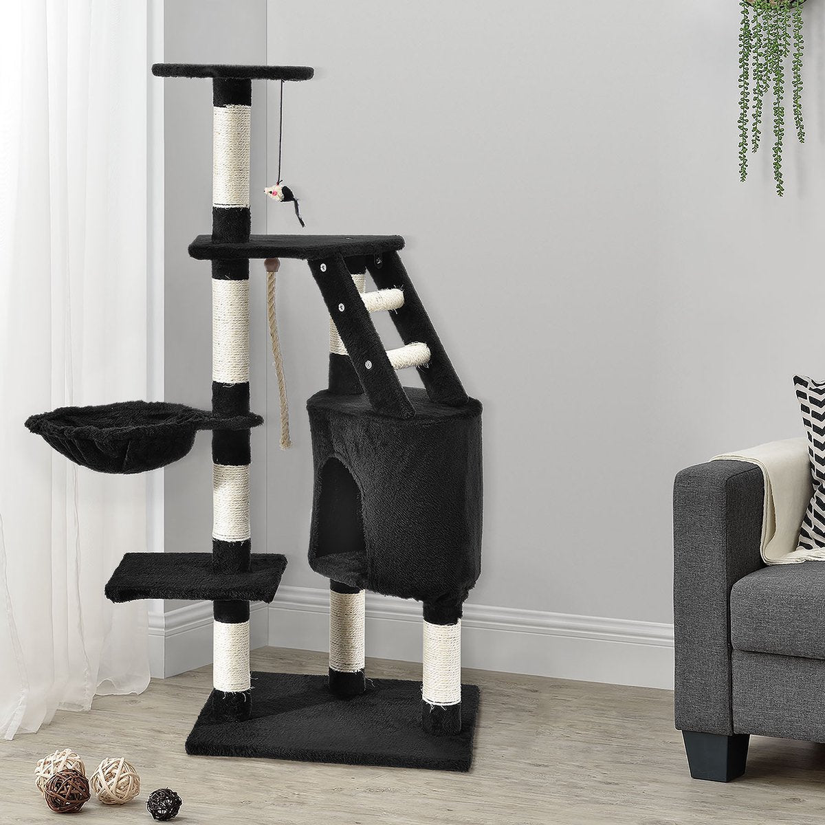 Cat scratching post - Buffy - Black