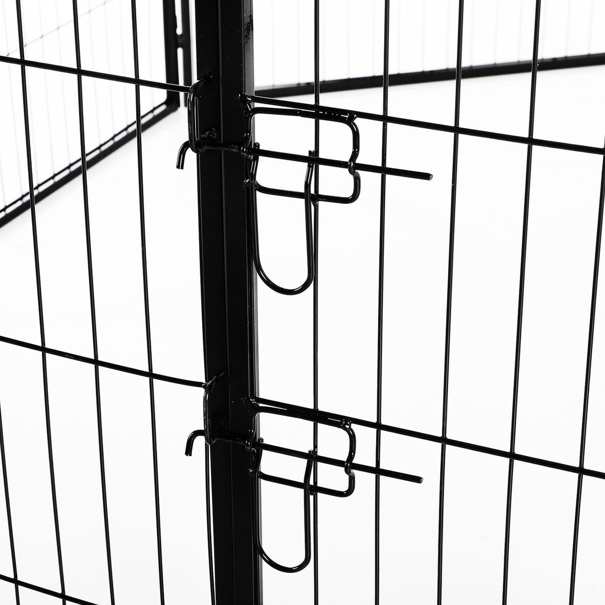 Dog run XL - Puppy run - Dog crate - Steel - 80 cm high - 640 cm circumference - Expandable