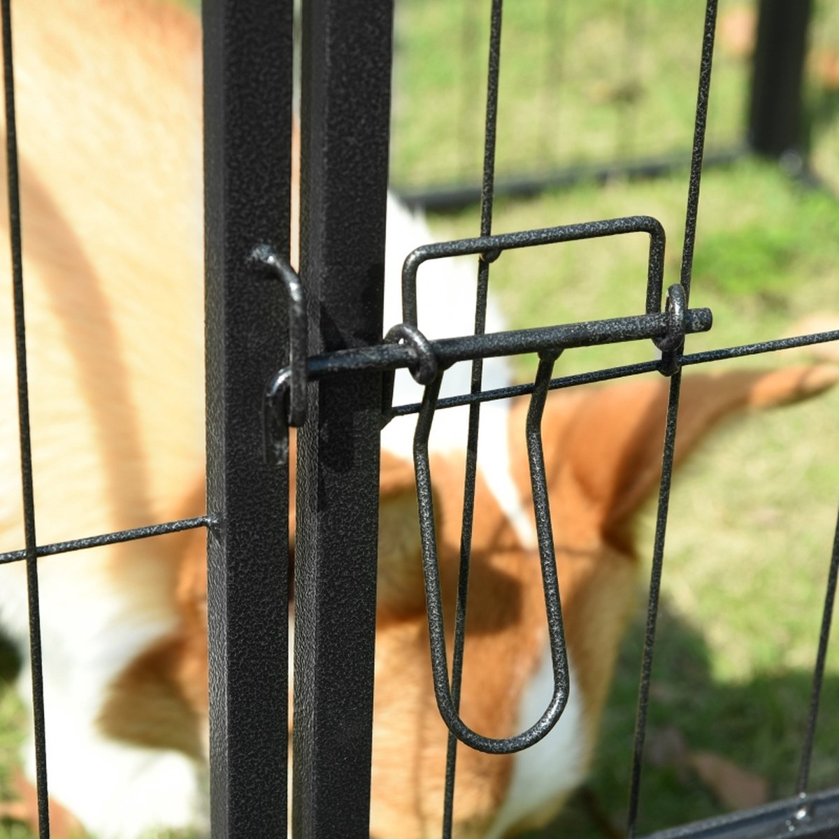 Dog run XL - Puppy run - Dog crate - Steel - 80 cm high - 640 cm circumference - Expandable