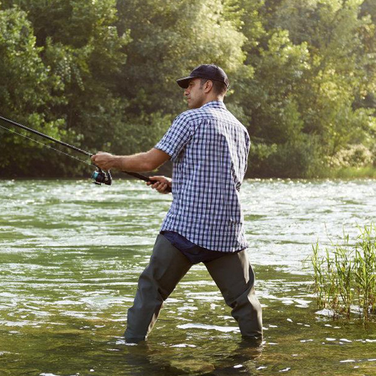 Wading suit - Wading pants - Fishing suit - Rain suit - 100% Waterproof - Shoe size 44/45 XL