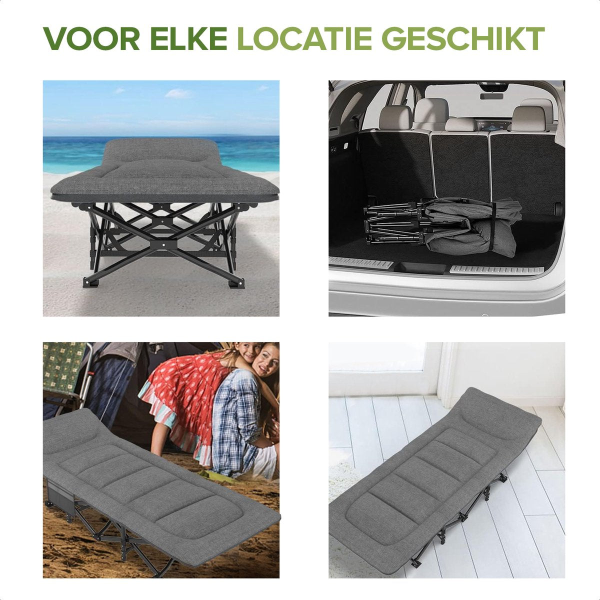 Veldbed - Inklapbaar - Kampeerbed - Tot 160 kg - Veldbedden 1 persoon - Veldbed Kamperen - Campingbed - Campingbedje - Veldbed Volwassen - Kampeerbed 1 persoons