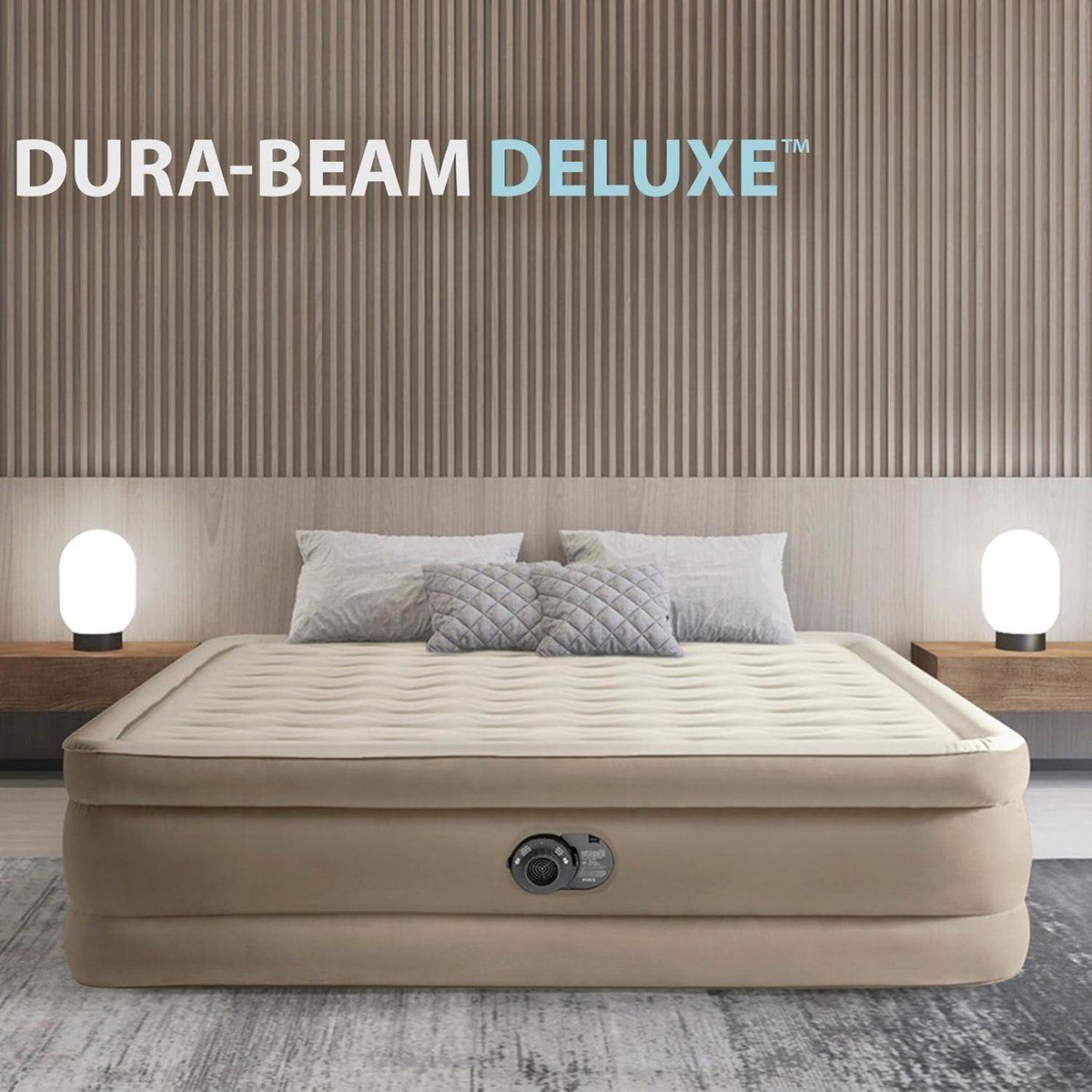 Ultra Plush Luchtbed met Ingebouwde Pomp 2-Personen - 203 x 152 x 46 cm