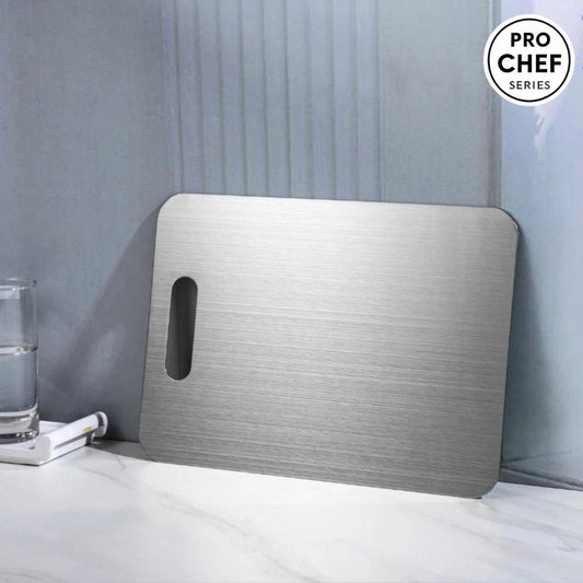 Titanium Cutting Board - 100% Titanium - Dishwasher Safe - Antibacterial - (L) 39x28CM