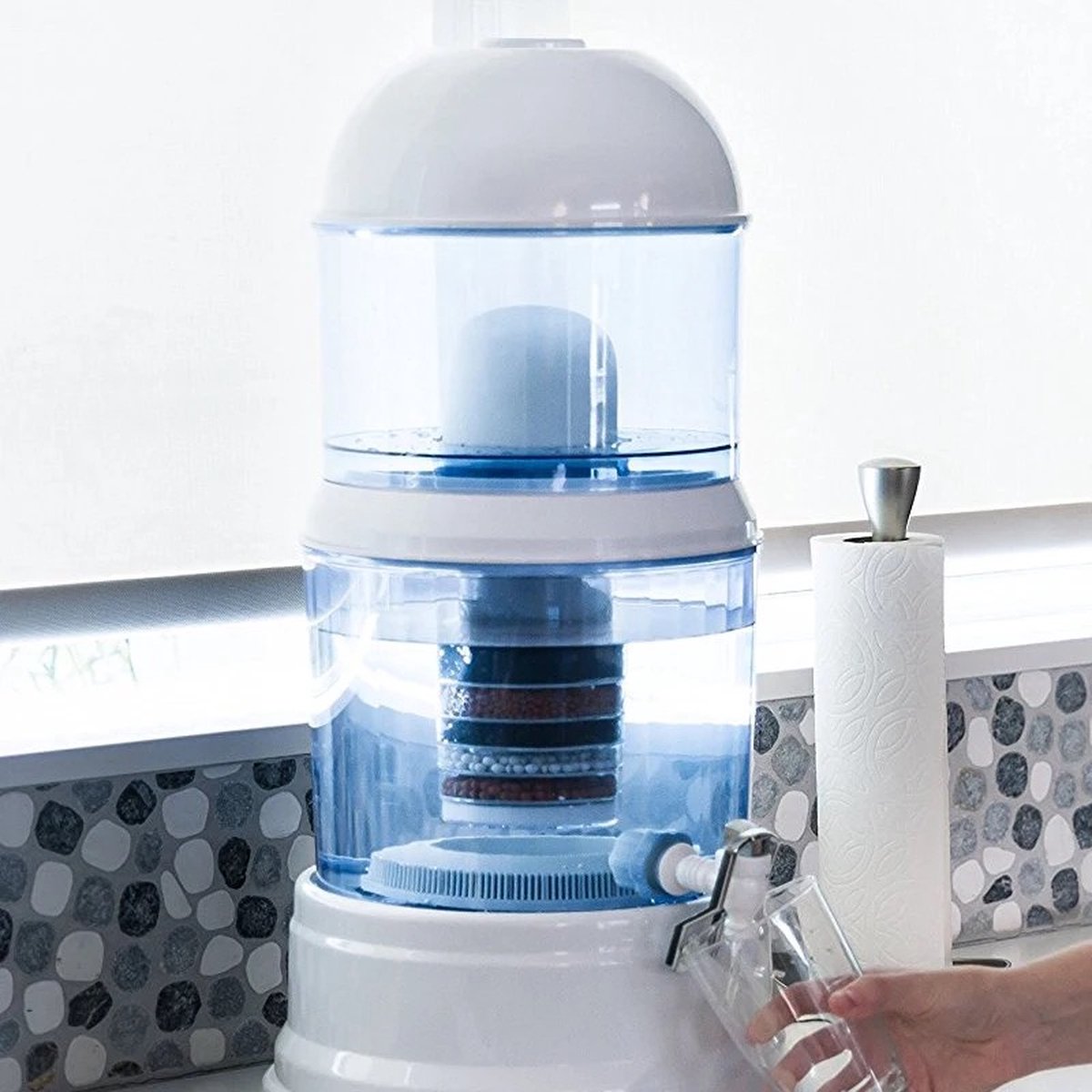 Waterfilter Aqua meertrapsfilter 16L Filtert PFAS Medicijnresten en Pesticiden