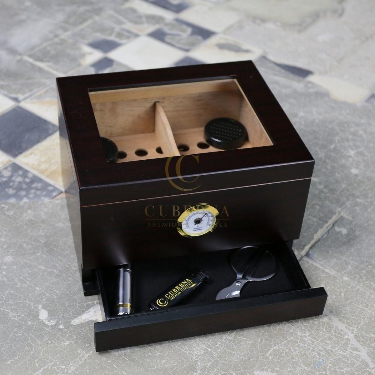 Humidor Elton donkerkers
