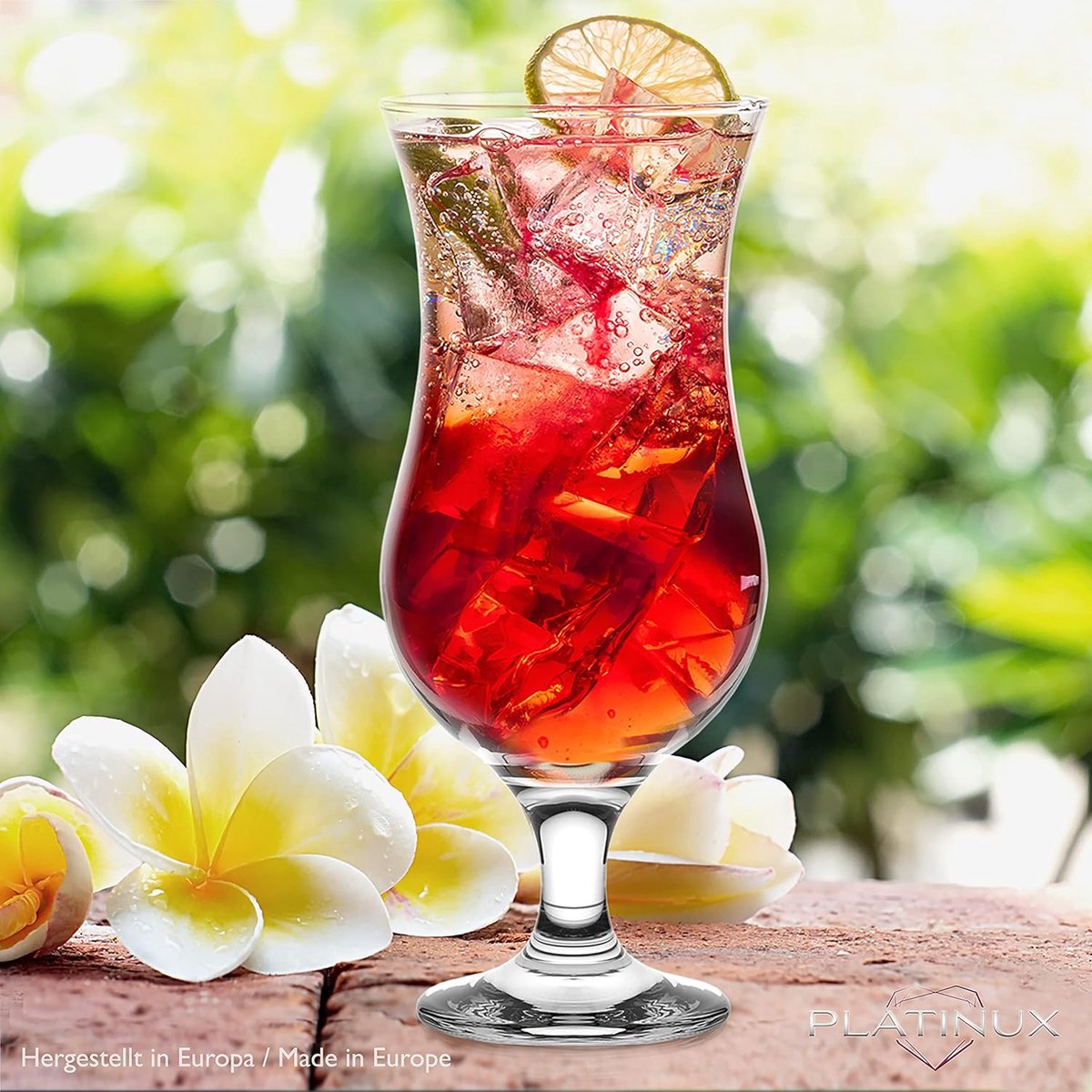 Cocktailglazen 400ml (max. 470ml) gemaakt van glas Set (6-Delig) Longdrinkglazen Partyglazen Milkshake Glas Groot
