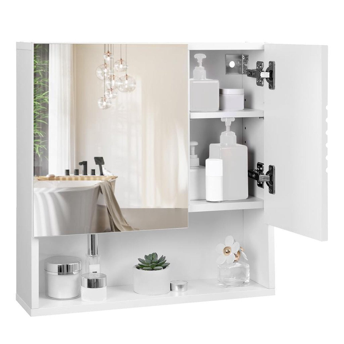 Bathroom Mirror Cabinet – Bathroom Furniture with Mirror and Shelves