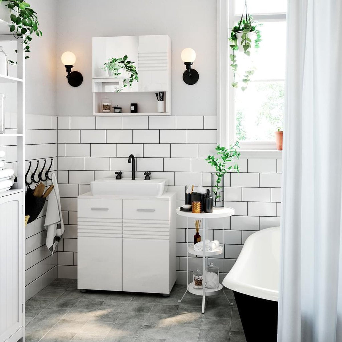 Bathroom Mirror Cabinet – Bathroom Furniture with Mirror and Shelves