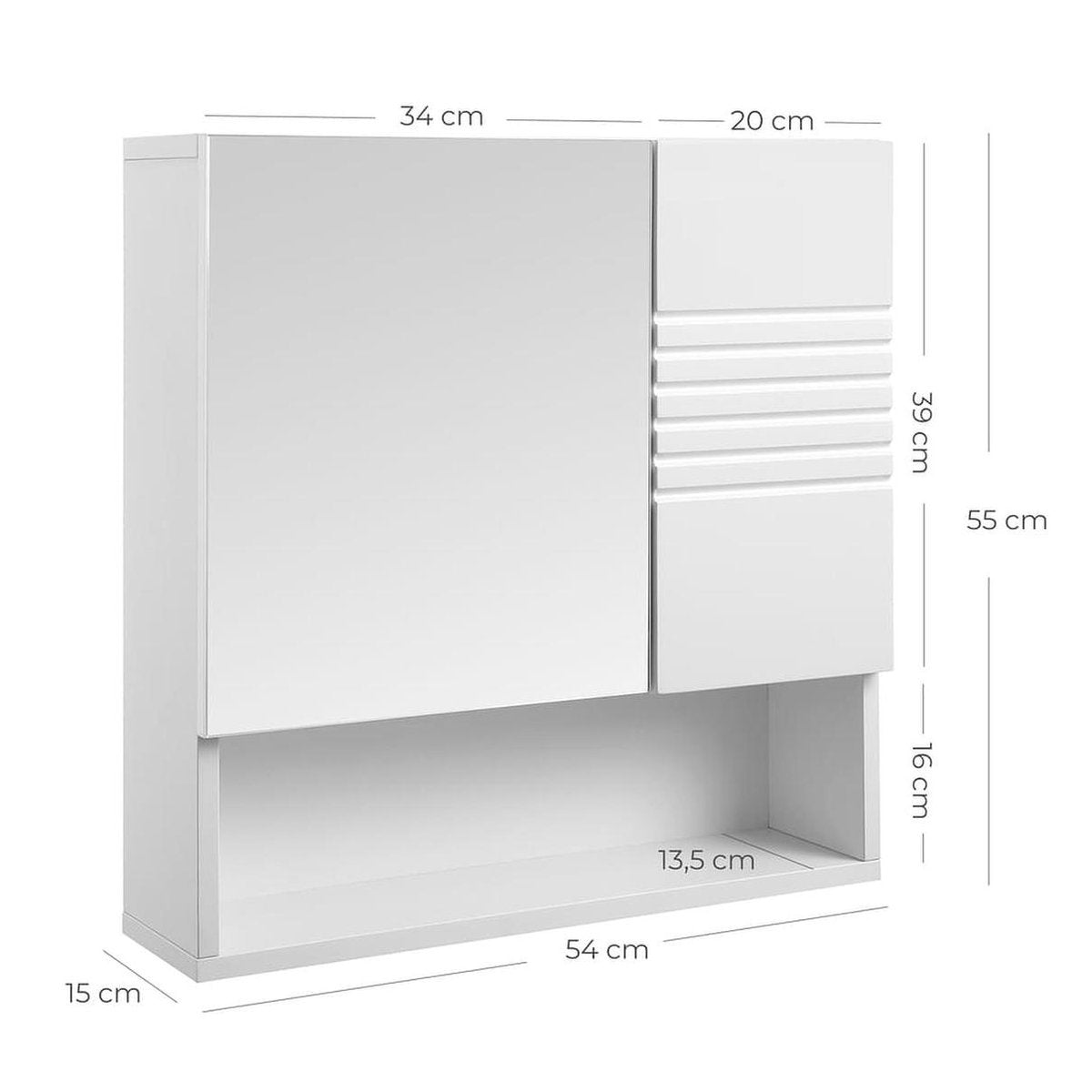 Bathroom Mirror Cabinet – Bathroom Furniture with Mirror and Shelves