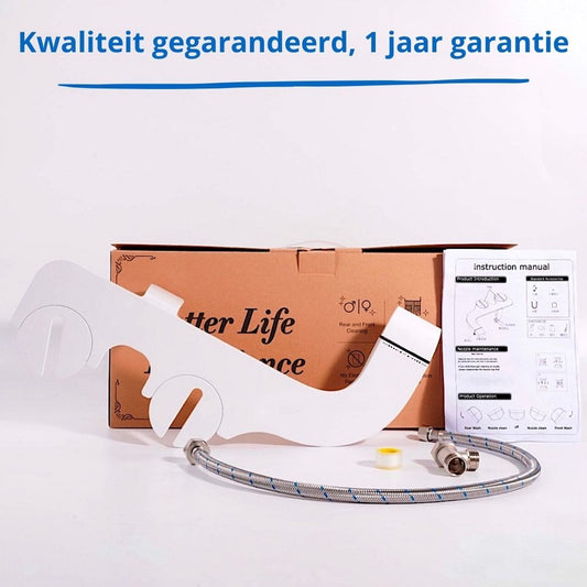 Bidet - 1 jaar garantie - Bidet handdouche - Duurzaam - Goedkope oplossing - Bidet wit - Dubbele sproeikoppen - Toiletpapier - Bidetsproeier - Bidet toilet - Bidets