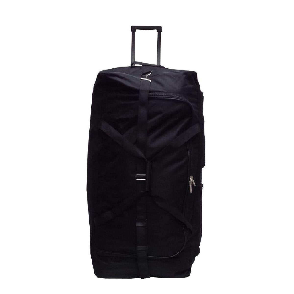 Amber XXL Wheel Bag / Travel Bag - With 3 Wheels | 90x41x45cm | Enormous Capacity 165 Liters | Large Weekend Bag | Trolley with Wheels | XL Wheel Bag - Black