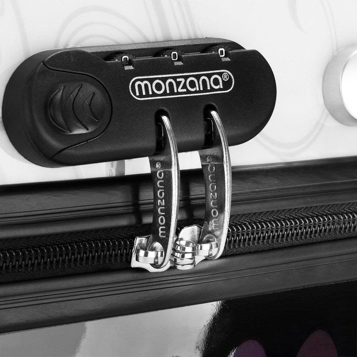 Monzana Koffer Set - 4 Stuks Vlinder Motief met slot - 360° Wielen