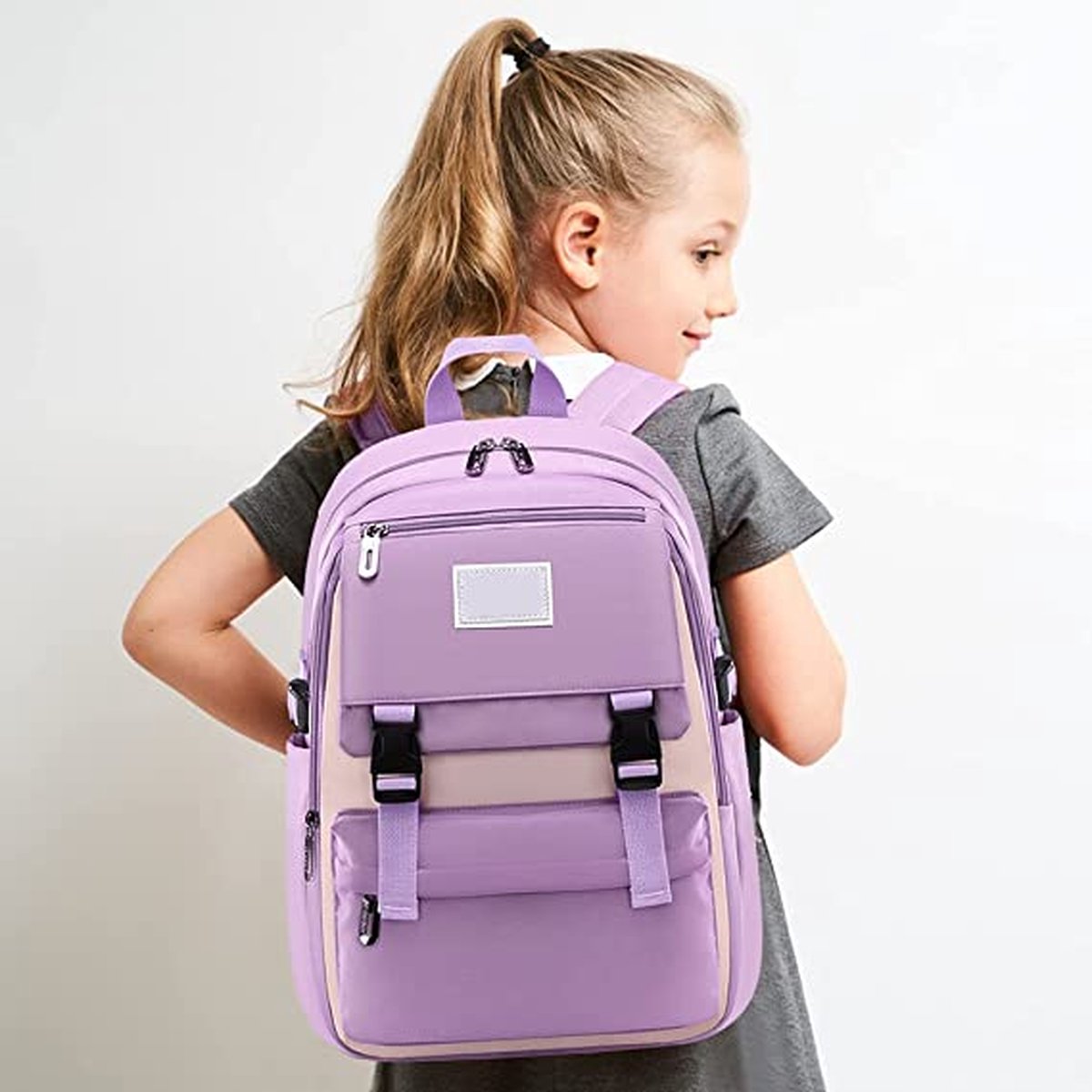 Backpack - Backpack - School - Girls - Boys - Teenagers - Waterproof - Satchel - 25 liters - Purple