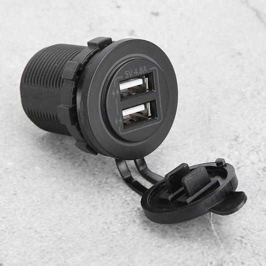 USB-gevoede Autolader 48A 5V met ABS 60cm 12/24V voor Auto Boot ATV - Optie voor Snel Opladen