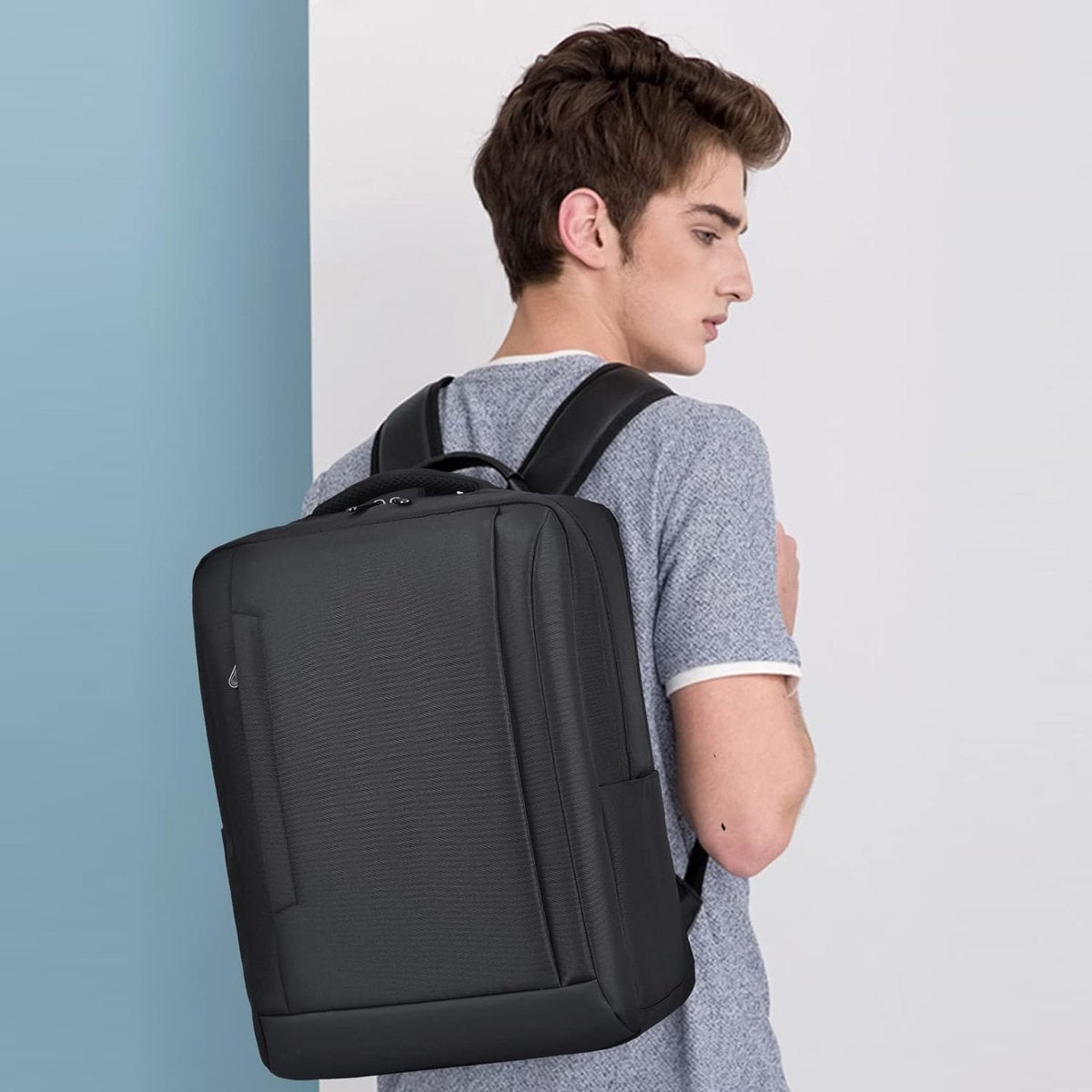 risetas Ryanair Cabine, maximale grootte, uitbreidbaar, rugzak, reizen, cabine, vliegtuig, waterdicht, Oxford, laptoptas 15,6 inch, met USB-oplaadpoort, 40 x 30 x 20 cm Wizzair Oxford, Cabine