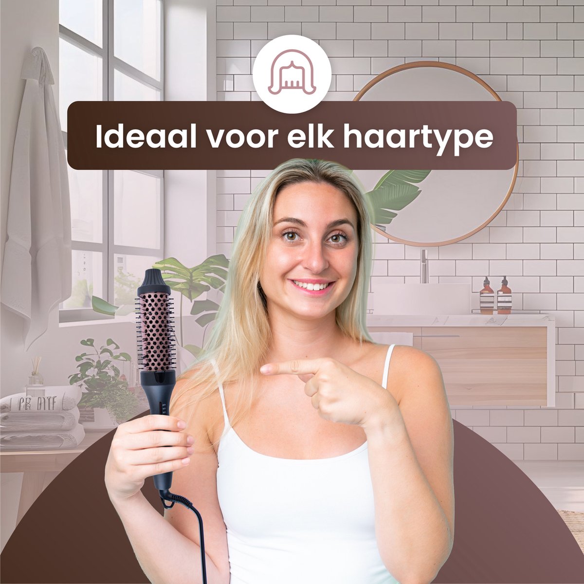 Thermal Brush - Krulborstel - Föhnborstel - Stijlborstel - 38mm - Keramische Warmteborstel - Ionentechnologie