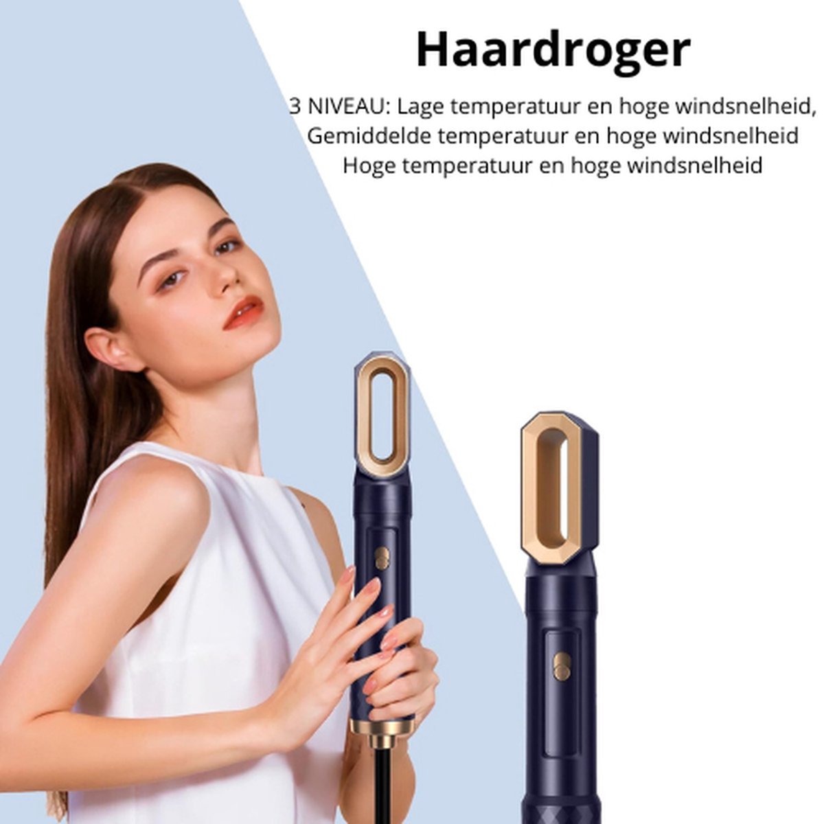 Hot Air Brush Set - 6in1 Air Styler - Hair Dryer with Brush - Blow Dryer Brush - Curling Brush - Straightening Brush - Thermal Brush - Hair Dryer