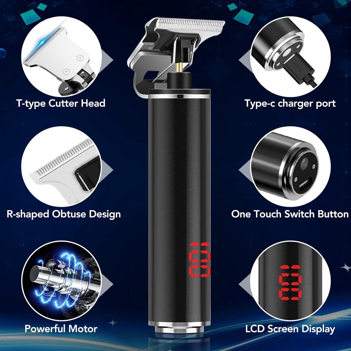 ShopGlobe - Baardtrimmer - Bodygroomer - Tondeuse - Baardtrimmer Mannen