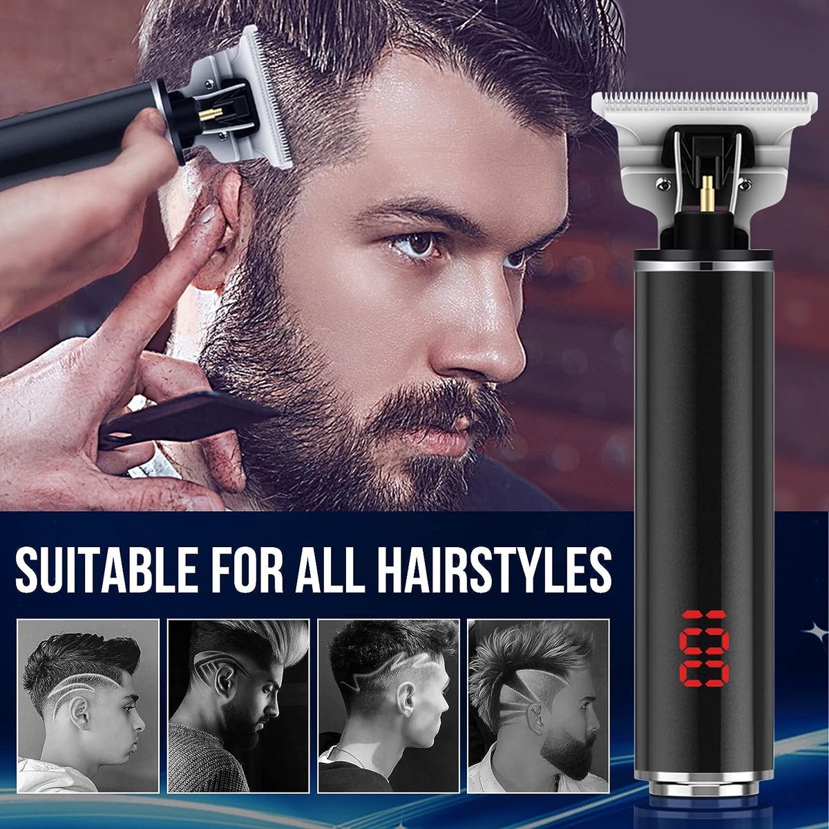 ShopGlobe - Baardtrimmer - Bodygroomer - Tondeuse - Baardtrimmer Mannen