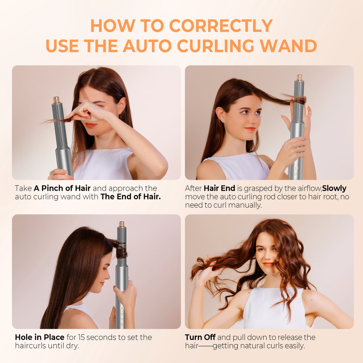 Airstyler 8-in-1 krultang - Föhnborstel - Krulborstel - Hete luchtborstel - Haarstyler - Multistyler - Kort en lang haar - Hairwrap