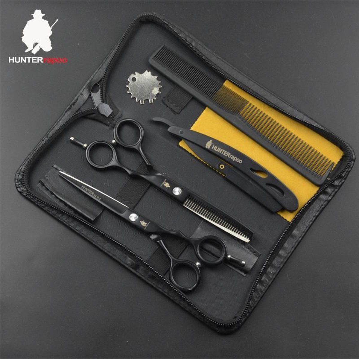 Hairdressing Scissors 6 inch High Quality Stainless Steel + Missan Comb Set – Hairdresser Scissors – Thinning Scissors / Effiler Scissors / Hairdressing Scissors – With Comb & Knife
