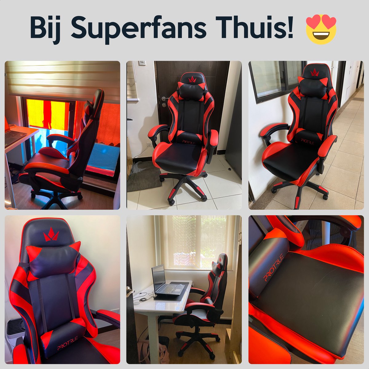 Gaming Stoel - Racing Game Chair - Bureaustoel Ergonomisch - Gamestoel met kantelfunctie